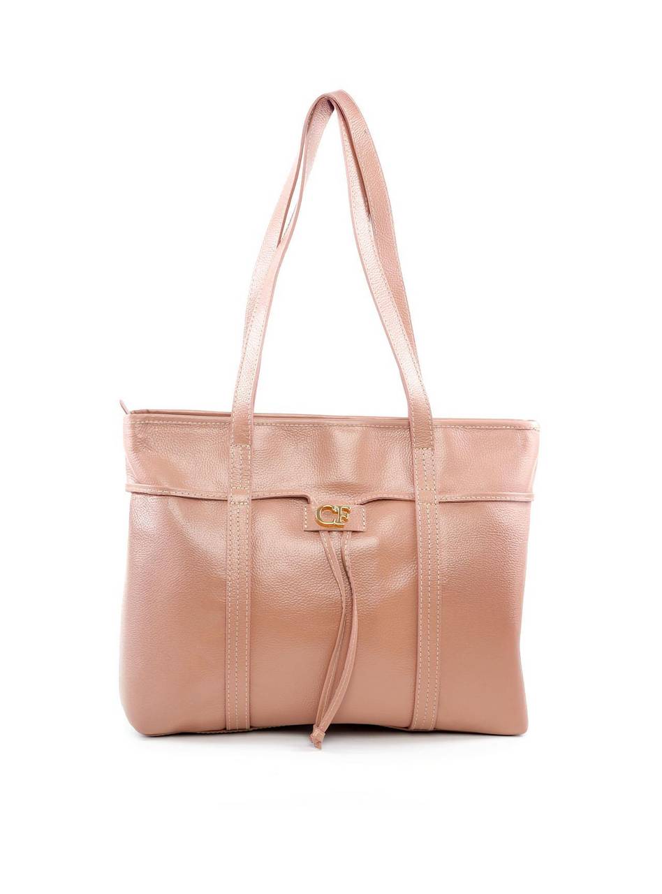 Bolsa Shopper Tiracolo com Cordão - Nude BSI-6073 - NU