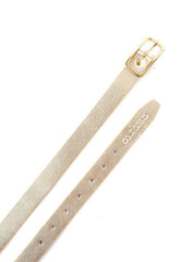 Cinto Feminino em Couro com Fivela Retangular - Ouro 1.1820000988 - AU