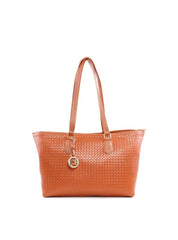 Bolsa Shopper em Tressê com Big Charm Removível - Castor BSI-6186 - CS
