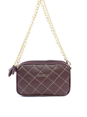 Bolsa Cluthc Tranversal em Metalasse - Cacau BSI-6118 - CA