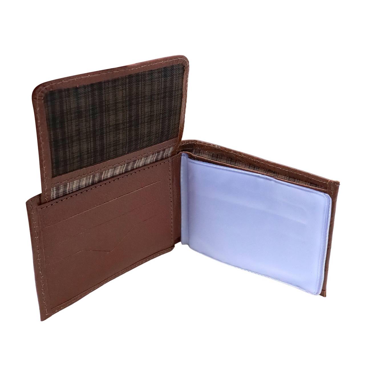 Carteira Masculina Poket Média Couro Lisa Castor CAI-858 - CS