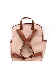 Mochila Media Bolso Duplo Frontal Nude MEI-399 - NU