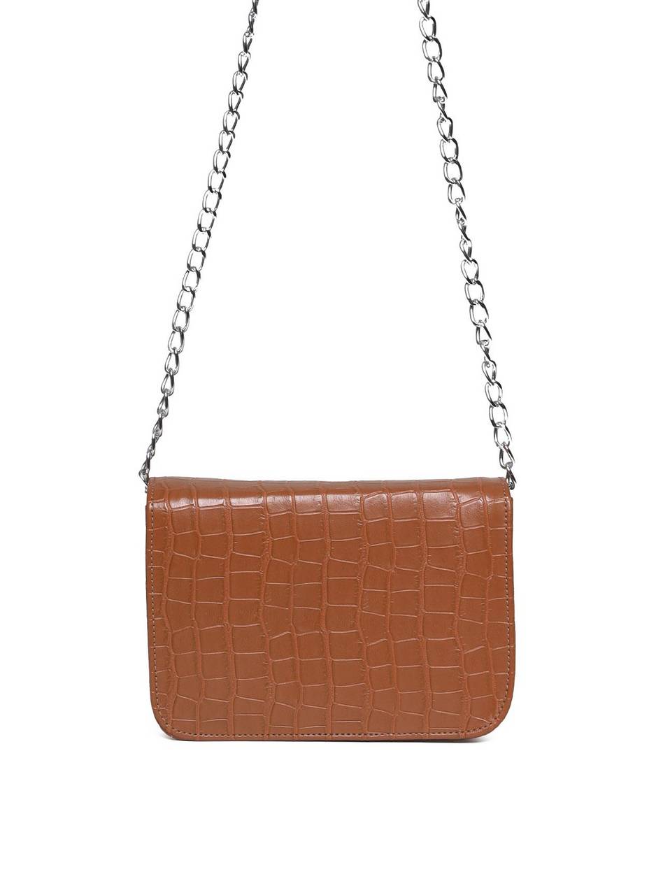 Bolsa Saddle Pequena Estruturada Alça Transversal Castor BSI-5724 - CS