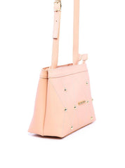 Bolsa Tote Transversal com Detalhes de Costura e Enfeites BSI-6006 - NU