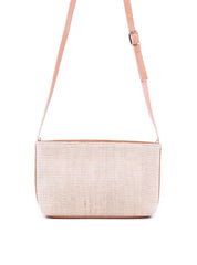 Bolsa Transversal Palha com Detalhes de Fivelas - Nude BSI-6026 - NU