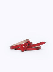 Cinto Feminino Casual Couro Fivela Vermelha CTI-966 - VE