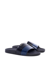 Chinelão Slide com Tiras Largas - Preto e Azul SDI-11825- PA