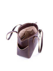 Bolsa Tote Tiracolo com Bolsos Laterais e Charm em Strass - Cacau BSI-6046 - CA