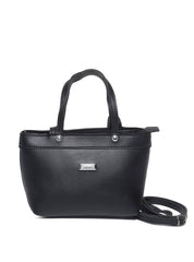 Bolsa Tote Pequena com Pinos e Alça de Mão - Preta BSI-5390 - PR