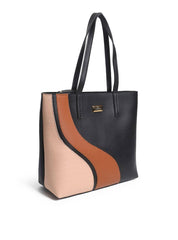 Bolsa Shopper Grande Tiracolo Recortes Frontais Preta BSI-5902 - PR