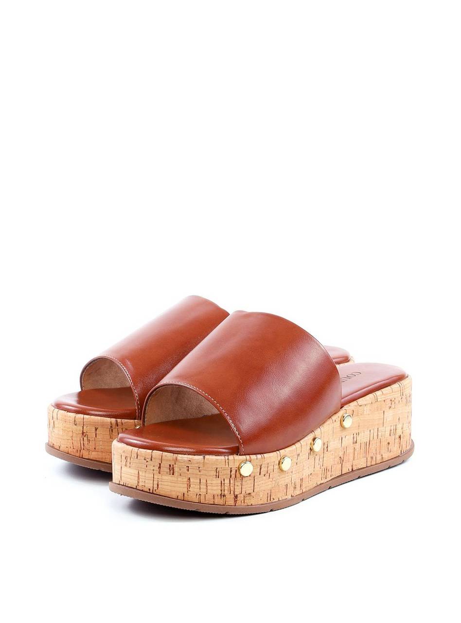 Tamanco Plataforma em Cortiça com Tachas - Castor SDI-11794 - CS