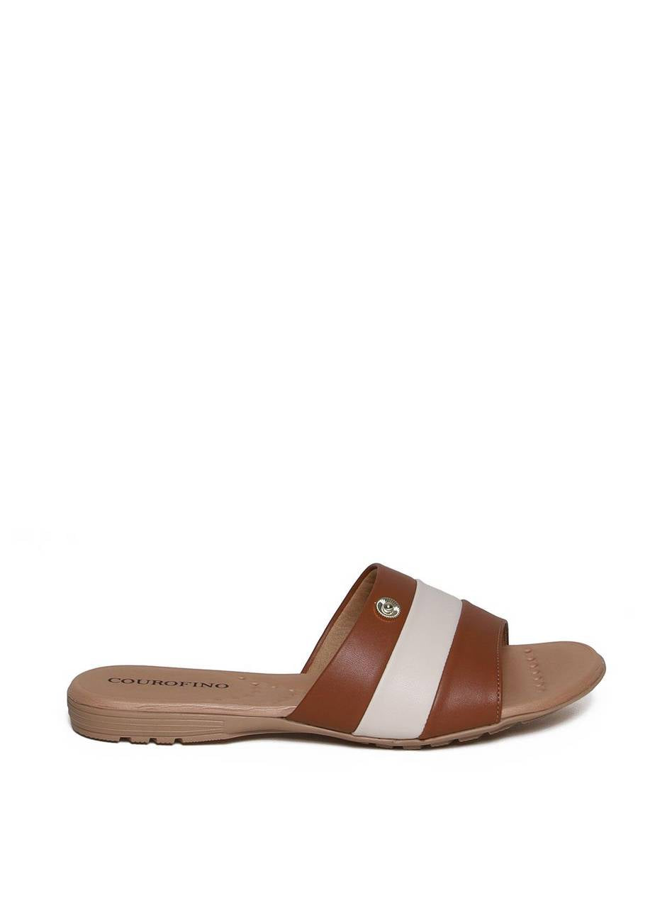 Sandália Feminina Rasteira Confort - Castor SDI-11649 - CS