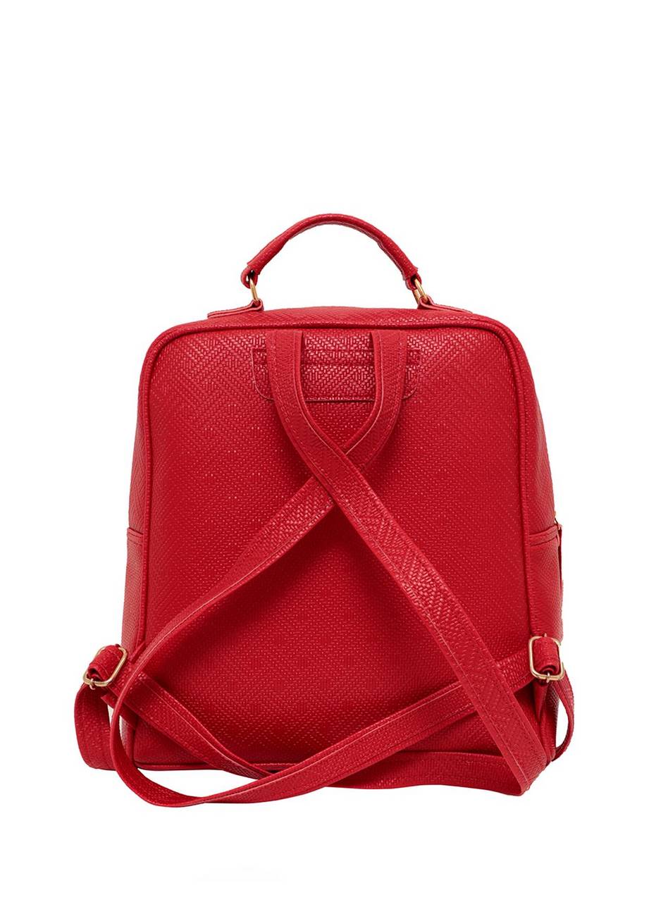 Mochila Casual Grande Ziper Frontal Divisórias Vermelha MEI-410 - VE