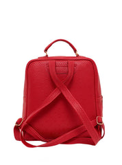 Mochila Casual Grande Ziper Frontal Divisórias Vermelha MEI-410 - VE