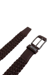 Cinto Masculino Casual Couro Trançado Cacau CTI-919 - CA