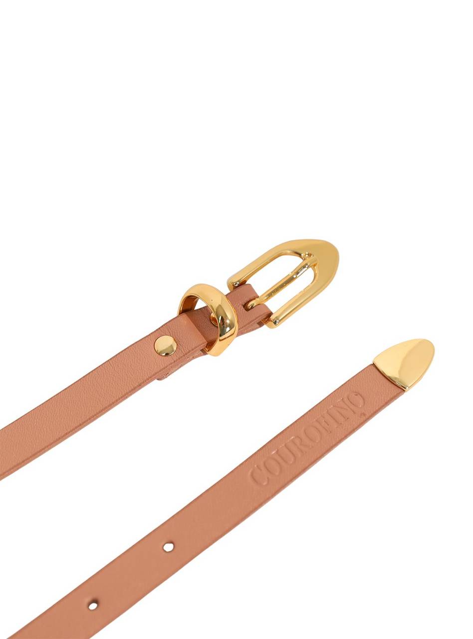 Cinto Casual Feminino Couro Nude CTI-930 - NU