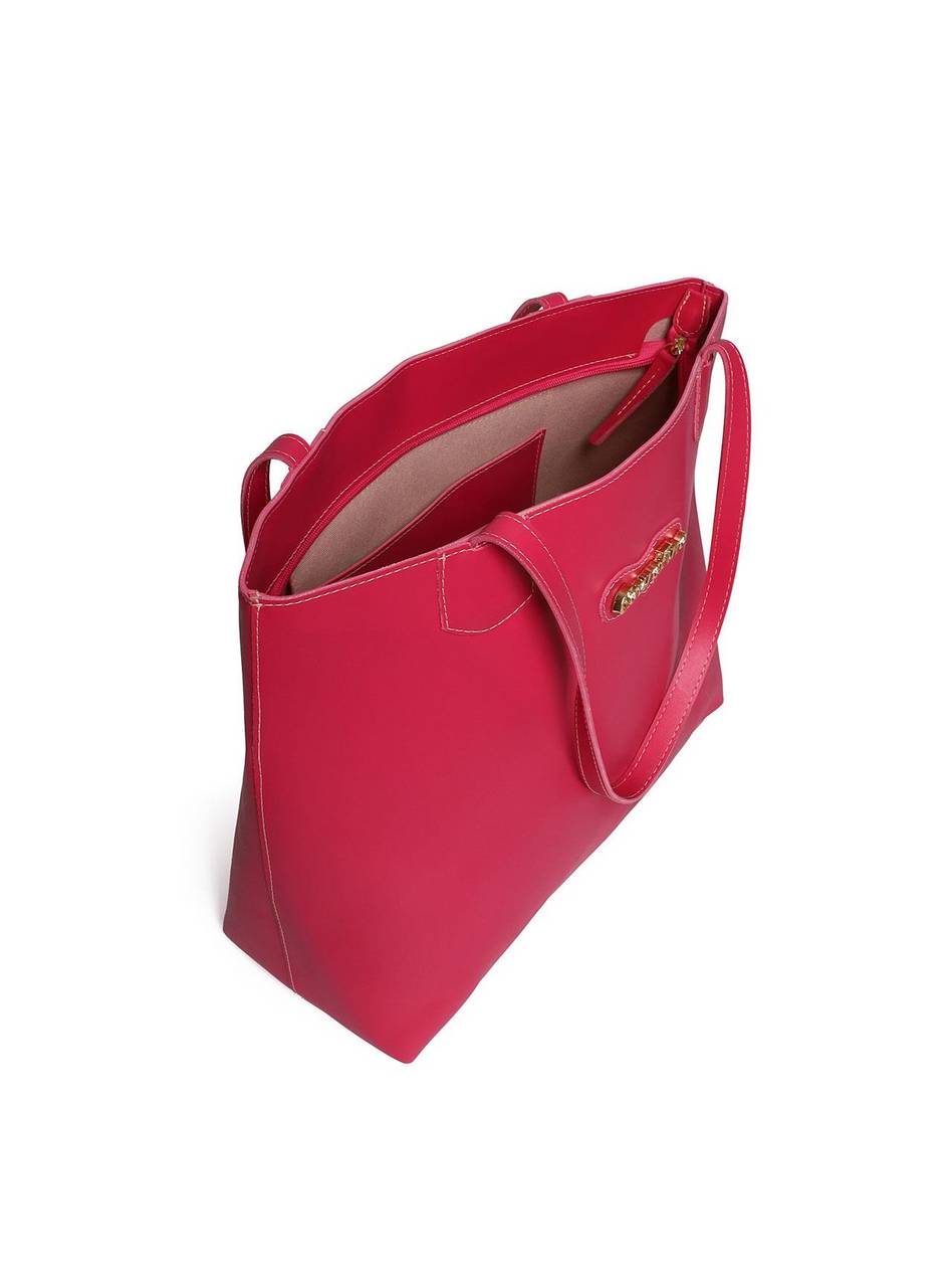 Bolsa Shopper Média Tiracolo Frente Lisa - Pink BSI-5139 - PK