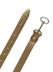 Cinto Feminino em Couro com Fivela Bridão - Ouro CTI-973 - AU