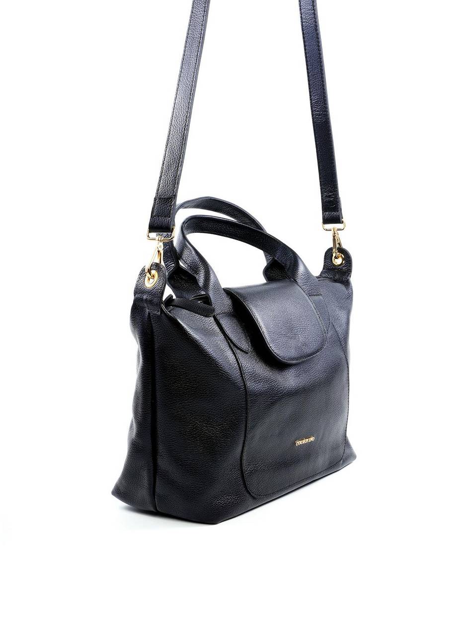 Bolsa Tote Transversal Alça Dupla com Fecho em Ímã - Preta BSI-6066 - PR