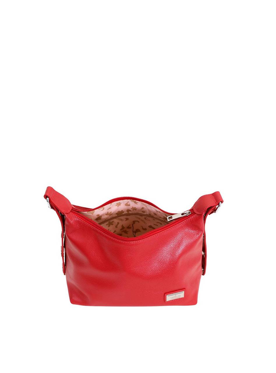 Bolsa Tote Média Couro Tiracolo Vermelha BSI-5702 - VE