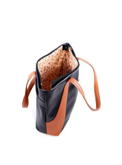 Bolsa Shopper Tiracolo com Detalhes em Costura - Preta BSI-6081 - PR