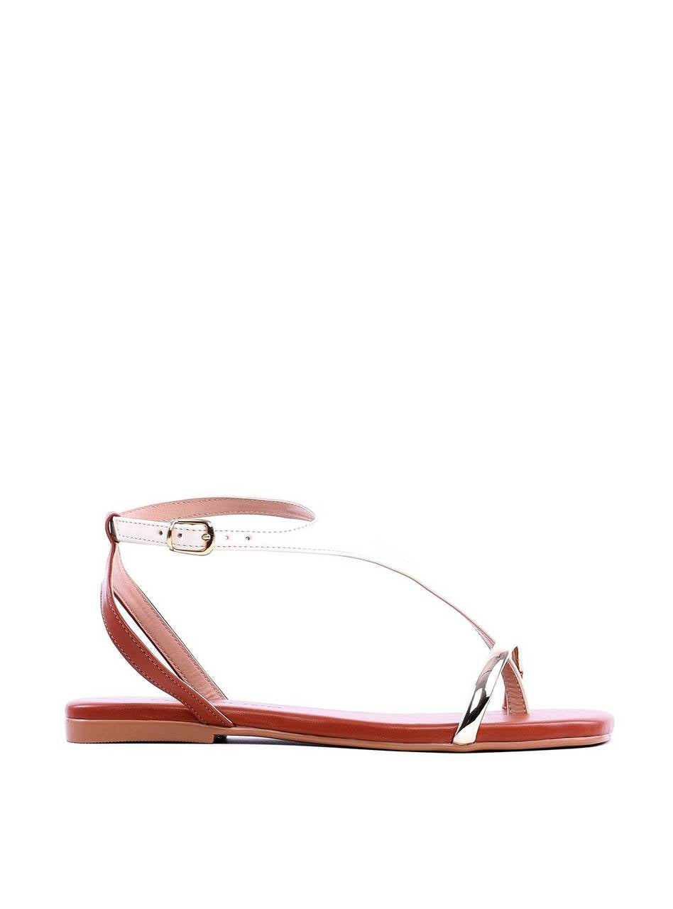 Rasteira Bicolor com Tira Fina - Castor SDI-11729 - CS