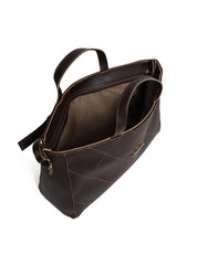 Bolsa Tote Tiracolo com Detalhe Frontal de Costuras - Cacau BSI-5993 - CA