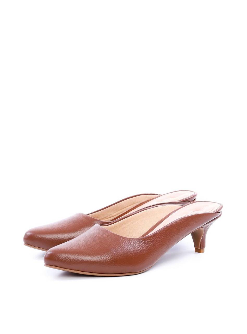 Sandália Mule Salto Kitten - Castor SDI-11739 - CS