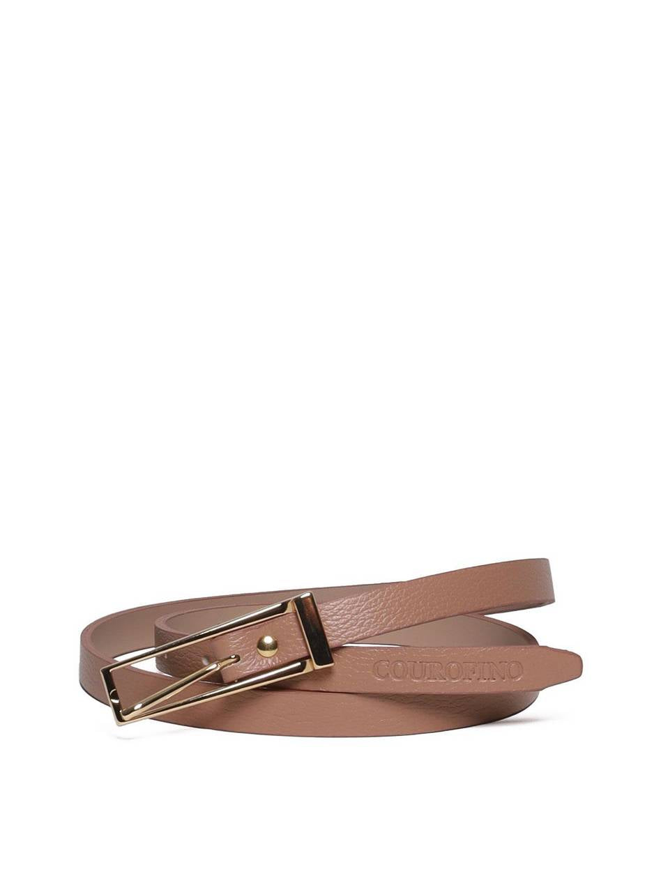 Cinto Feminino Casual com Fivela Retangular - Nude CTI-974 - NU