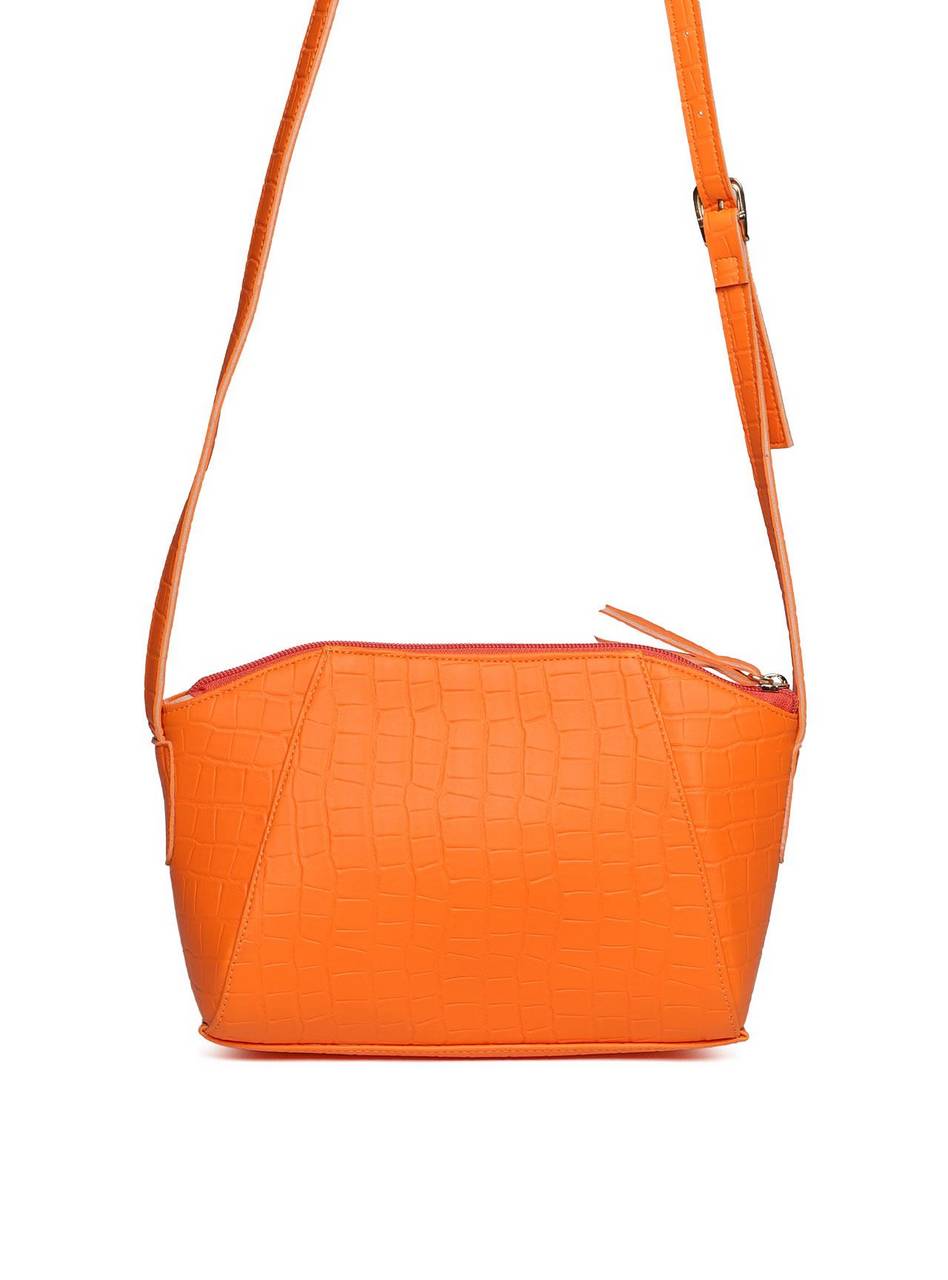 Bolsa Clutch Transversal com Detalhe - Laranja BSI-5617 - LR
