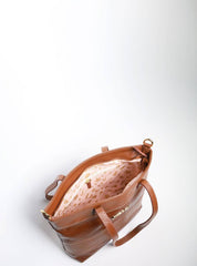 Bolsa Tote Média Couro Transversal Castor BSI-5861 - CS