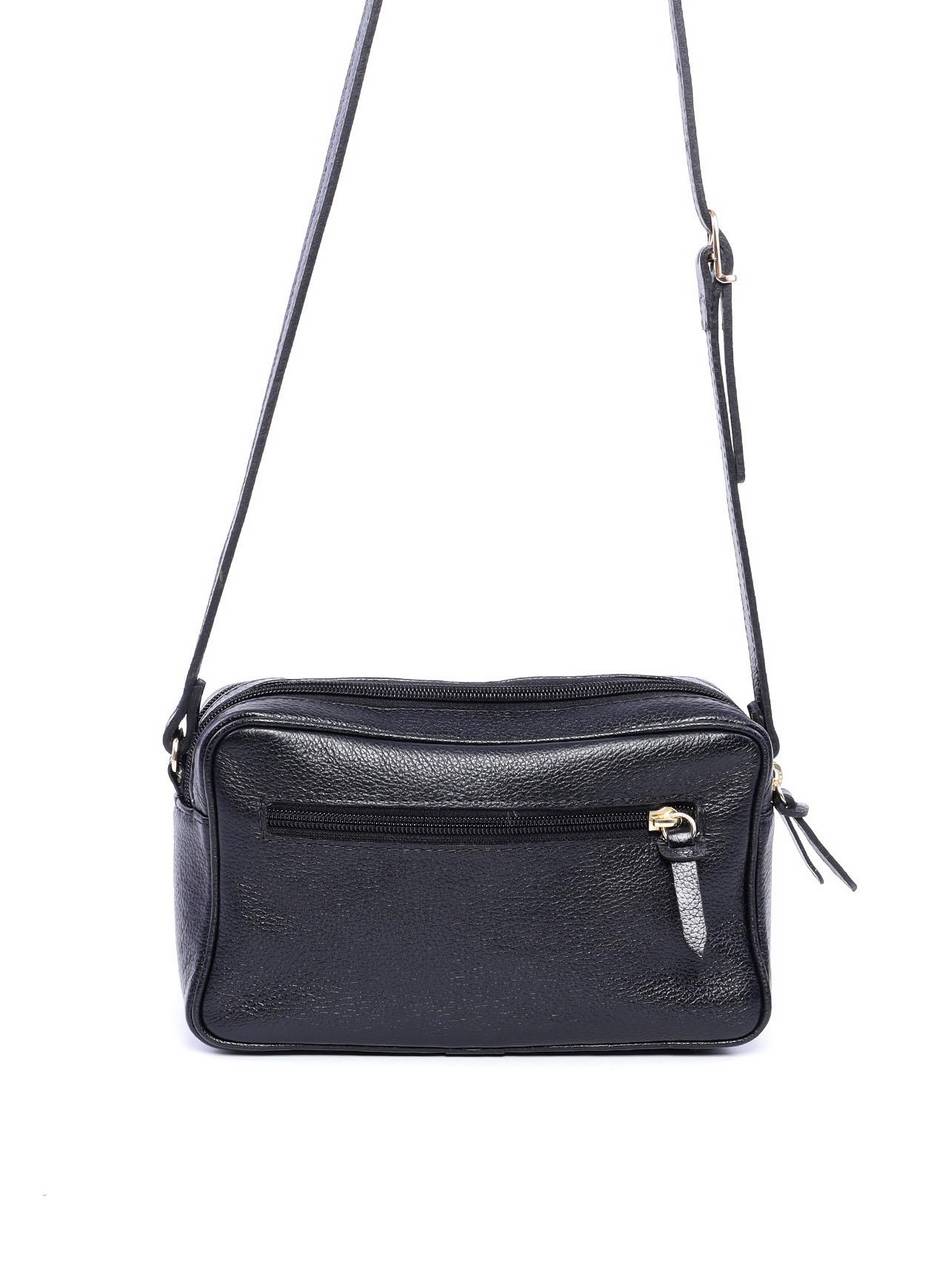 Bolsa Transversal com Duas Divisórias e Bolso Traseiro Preta BSI-6003 - PR