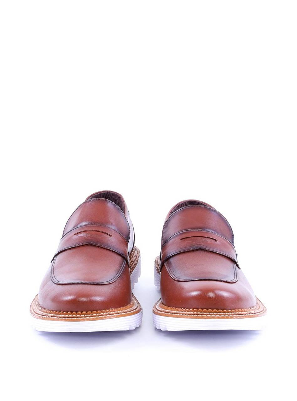 Calçado Masculino Mocassim 45030 em Couro Confort - Castor SP-11659 - CS