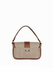 Bolsa Satchel de Mão em Palha Castor  BSI-5986 - CS