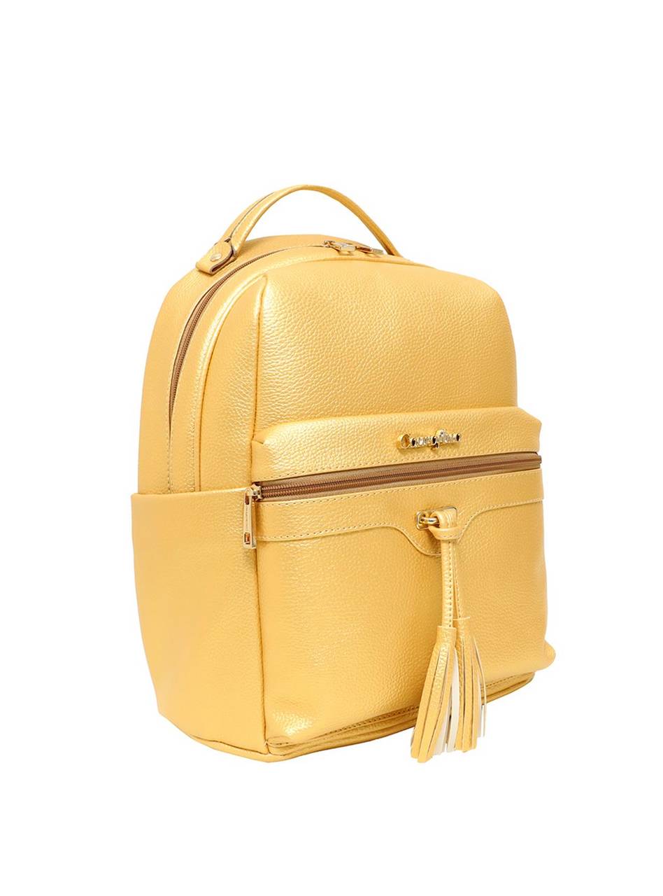 Mochila Casual Grande Bolso Frontal Vassourinha Dourada MEI-413 - AU