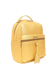 Mochila Casual Grande Bolso Frontal Vassourinha Dourada MEI-413 - AU