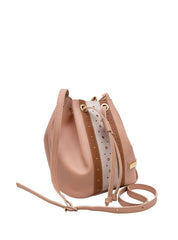 Bolsa Transversal Saquinho Detalhe Tira Placa Frontal Nude BSI-5147 - NU