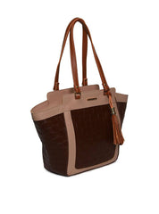 Bolsa Tote Grande Tiracolo Detalhe Barbicacho Cacau - BSI-5973 - CA BSI-5973 - CA