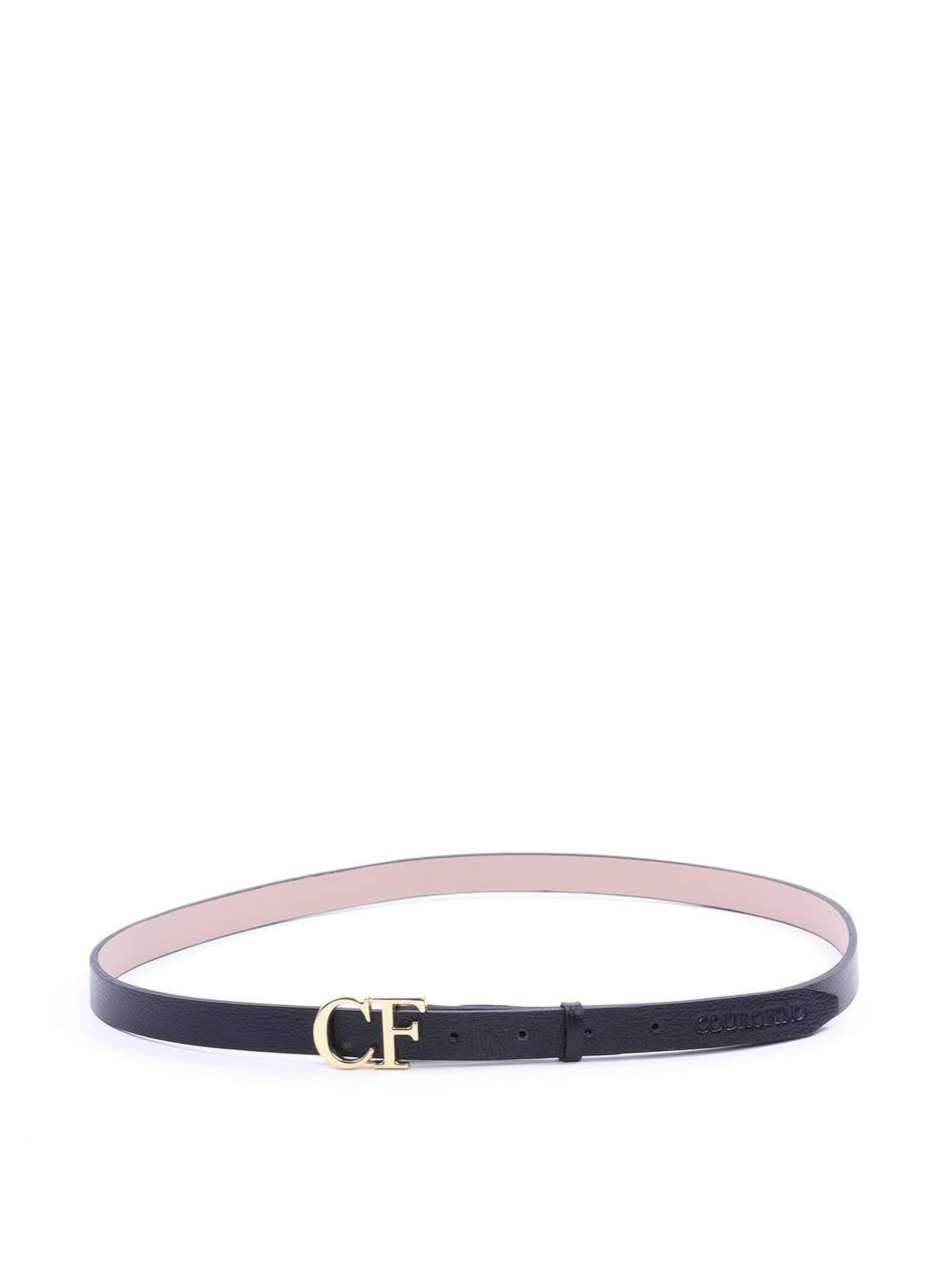 Cinto Feminino em Couro com Passador - Preta CTI-978 - PR