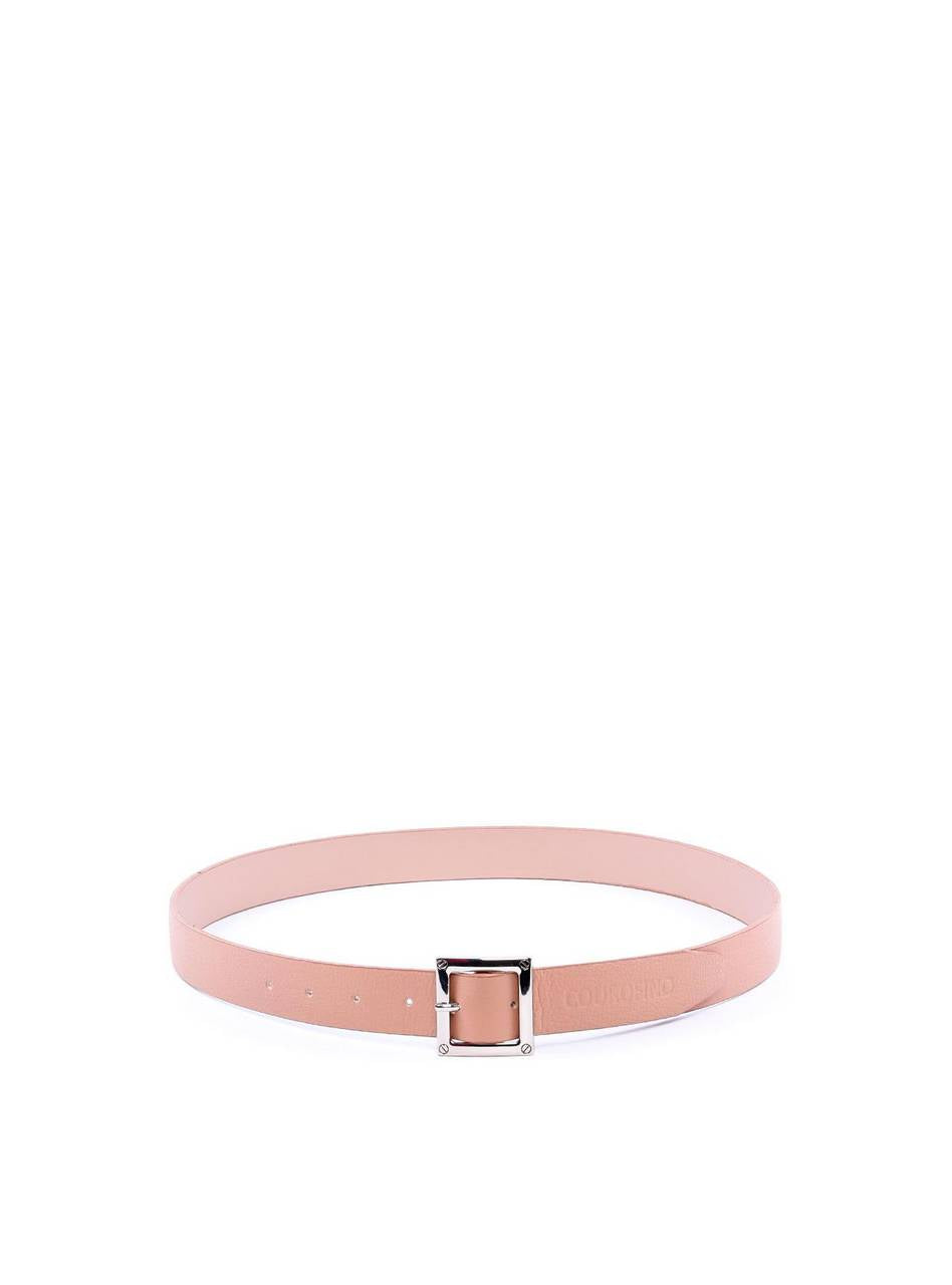 Cinto Casual em Couro Parafusos - Nude CTI-979 - NU