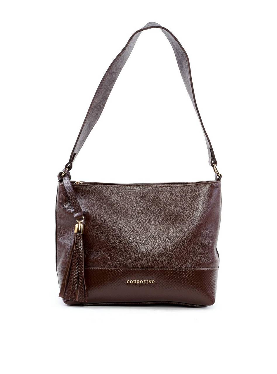 Bolsa Tote Tiracolo com Barbicacho - Cacau BSI-6221 - CA