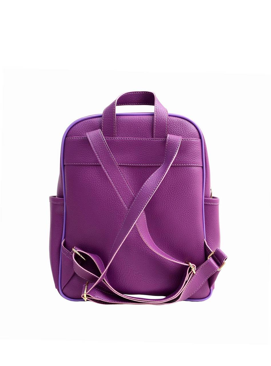 Mochila Media Bolso Duplo Frontal Roxa MEI-399 - RO
