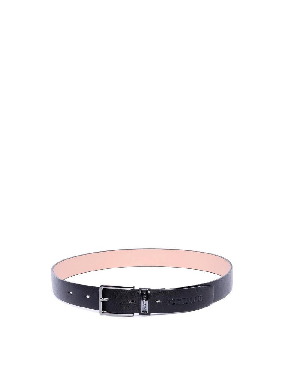 Cinto Feminino Largo de Couro com Fivela e Passador Orgânico - Preto CTI-992 - PR