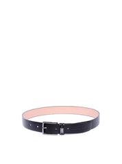 Cinto Feminino Largo de Couro com Fivela e Passador Orgânico - Preto CTI-992 - PR