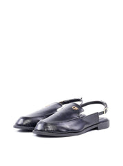 Mocassim Slingback com Detalhe CF - Preta SDI-11869 - PR