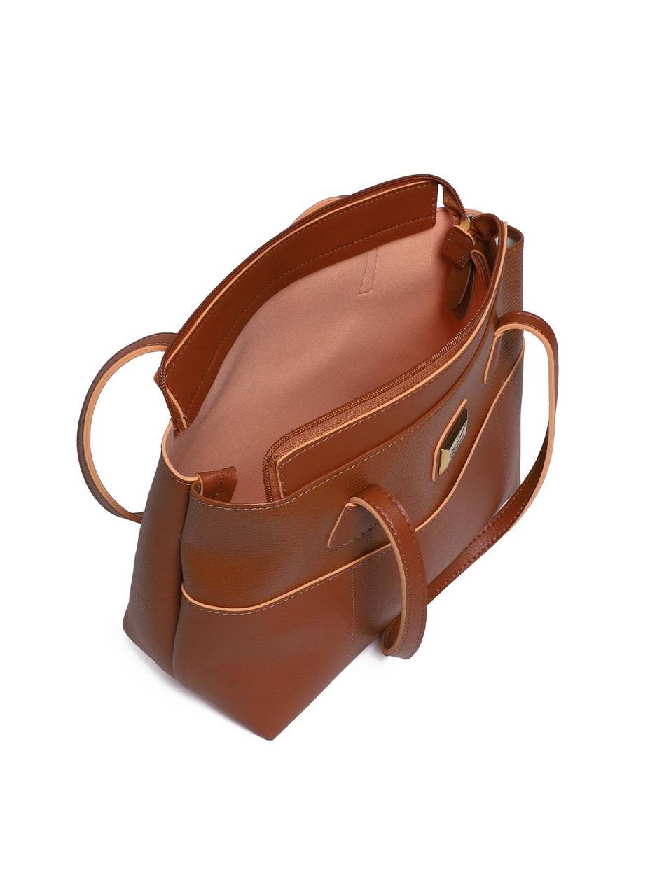 Bolsa Tote Tiracolo com Bolso Frontal e Zipper - Castor BSI-5976 - CS