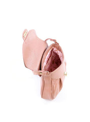 Bolsa Saddle Transversal Drapeada - Nude BSI-6089 - NU