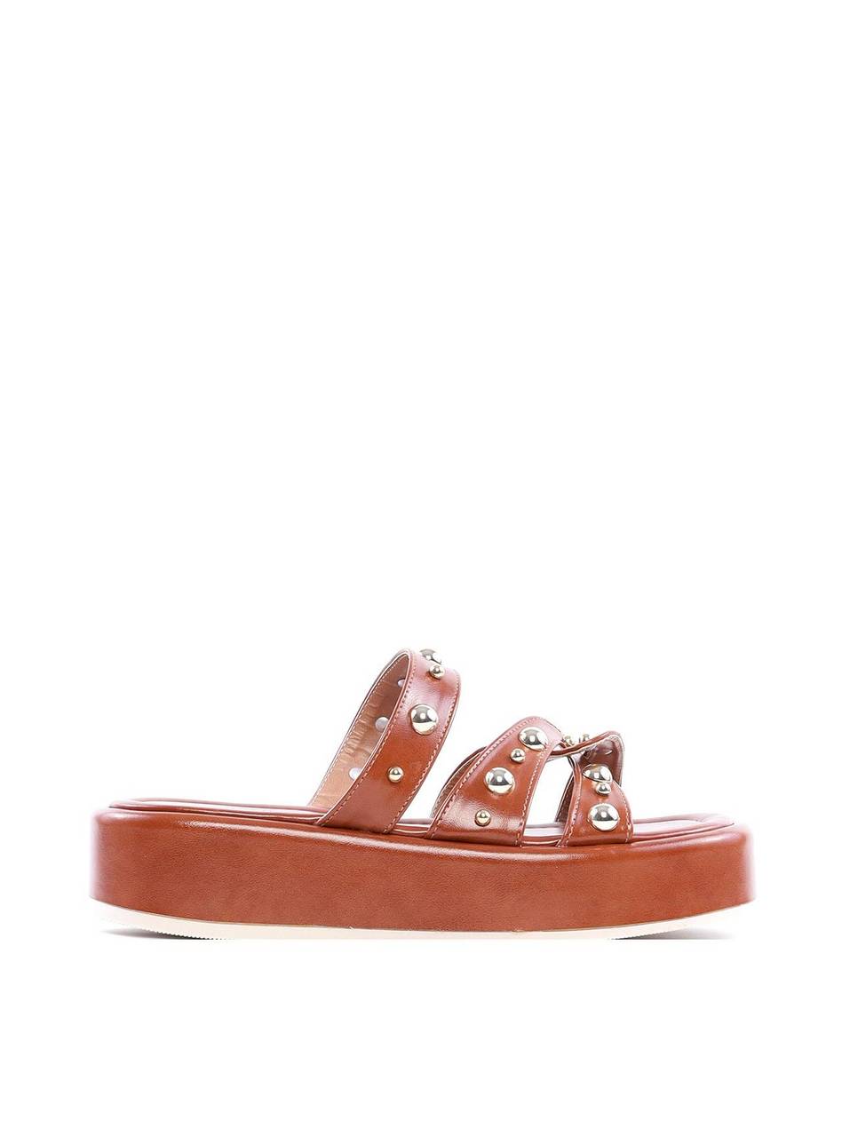 Flatform com Tiras Cruzadas e Rebites - Castor SDI-11819 - CS