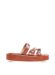 Flatform com Tiras Cruzadas e Rebites - Castor SDI-11819 - CS