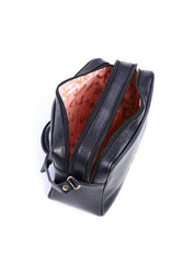 Bolsa Transversal com Duas Divisórias e Bolso Traseiro Preta BSI-6003 - PR